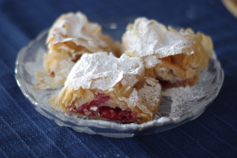 Sour Cherries Strudel Sweet Thought